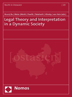 cover image of Legal Theory and Interpretation in a Dynamic Society